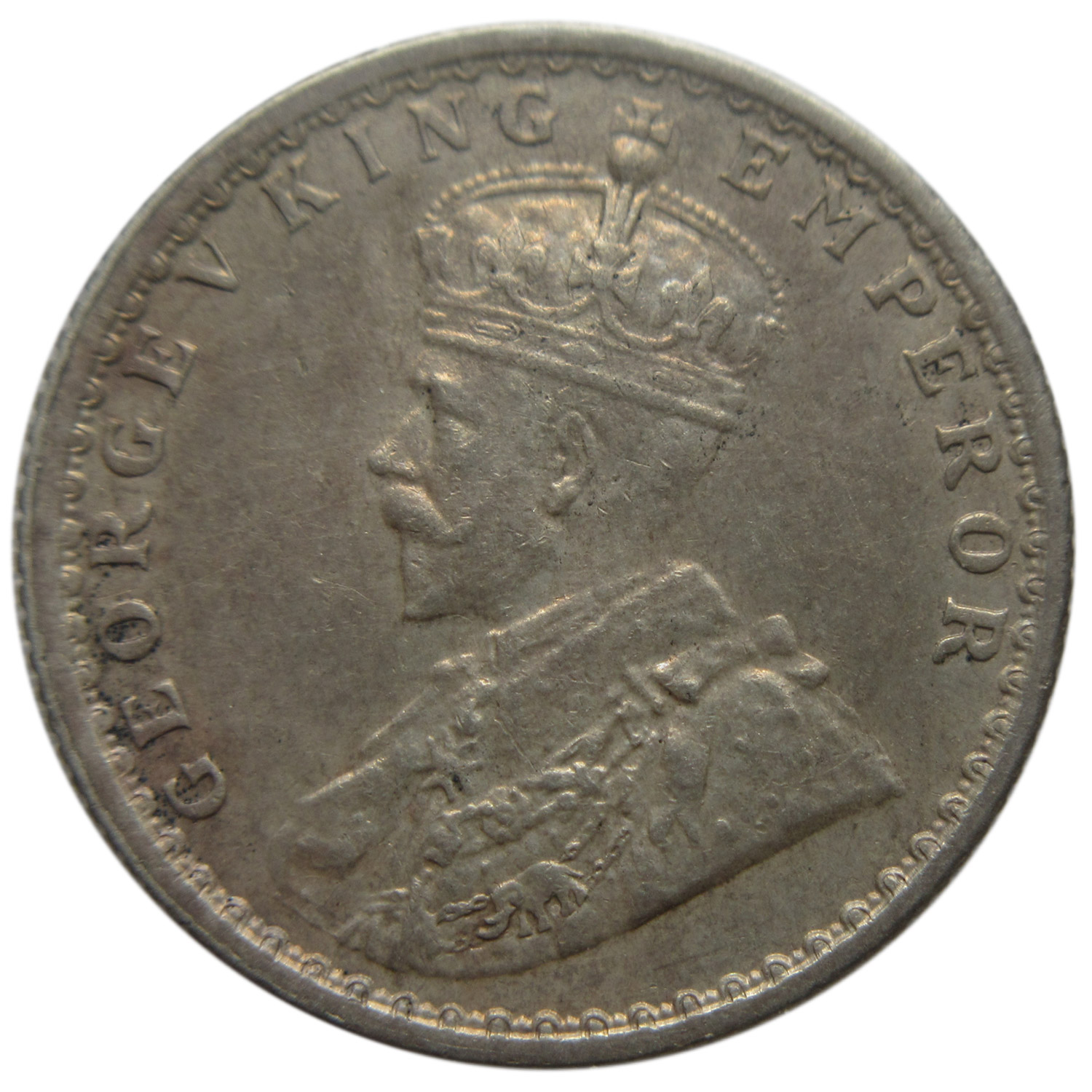 1916 1/4 Rupee King George V Calcutta Mint UNC - Image 2