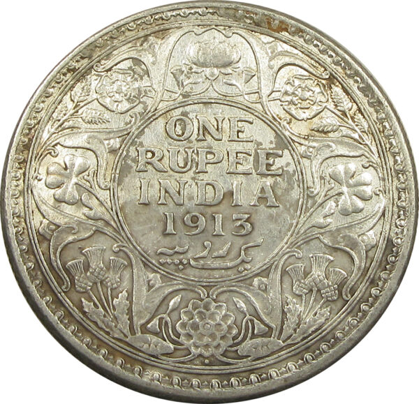 1913 One Rupee King George V Bombay Mint GK 1028