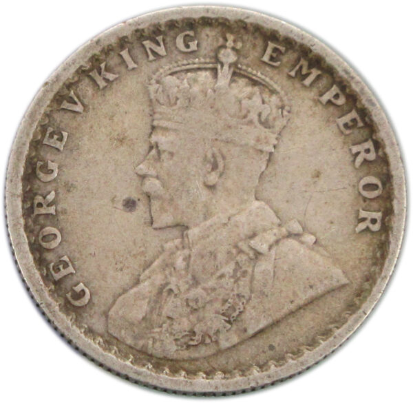 1929 Half Rupee King George V Calcutta Mint - Image 2