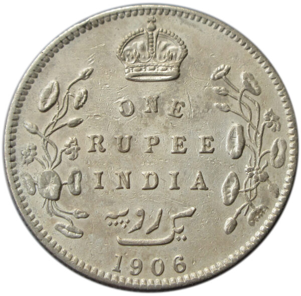 1906 One Rupee King Edward VII Bombay Mint High Grade
