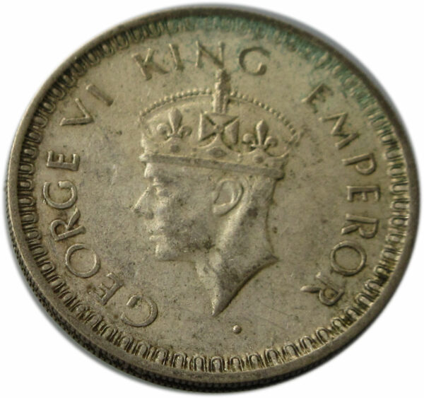 1945 Half Rupee King George VI Lahore Mint - Image 2