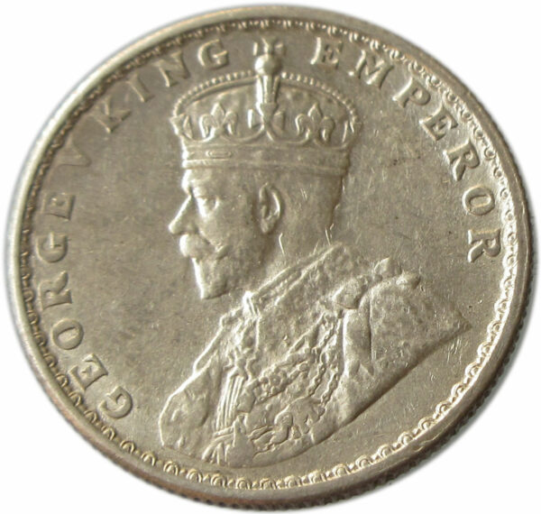 1930 Half Rupee King George V Calcutta Mint - UNC with Original Luster - Image 2