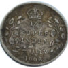 1906 1/4 Rupee King Edward VII Calcutta Mint