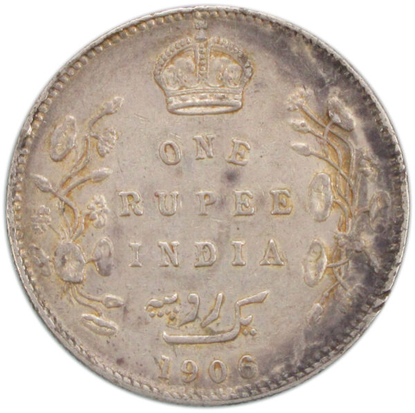 1906 One Rupee King Edward VII Bombay Mint High Grade