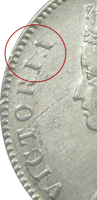 1862 5 Dots One Rupee Queen Victoria Bombay Mint GK 316