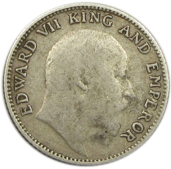 1910 1/4 Rupee King Edward VII Bombay Mint RARE GK 979