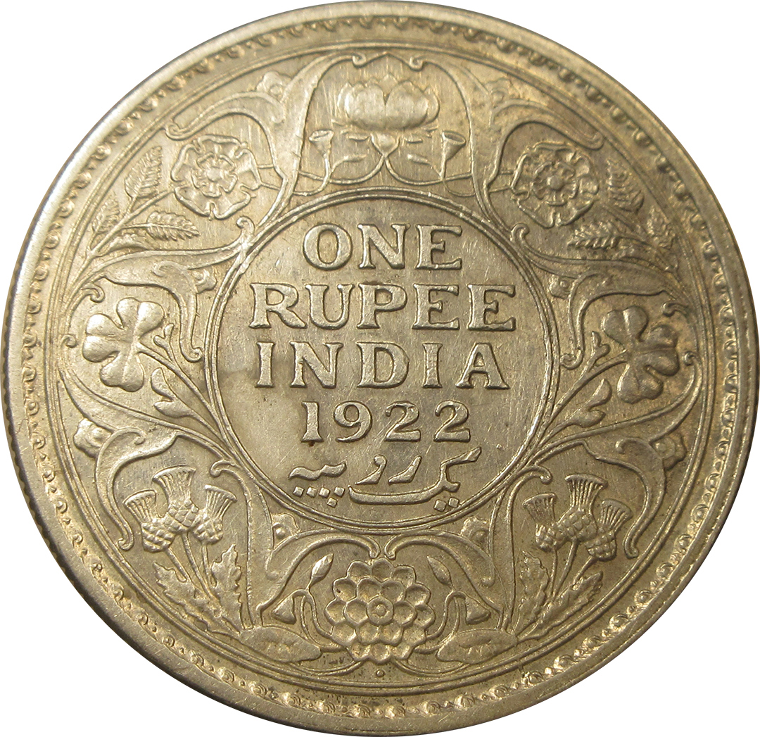 1922 One Rupee King George V Bombay Mint | AUNC