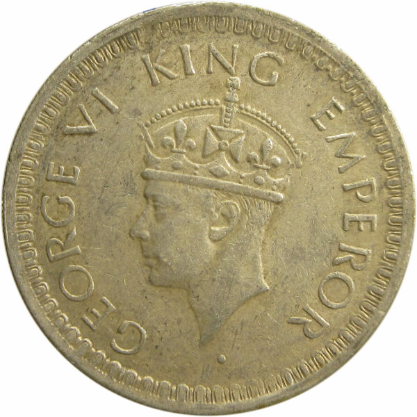 1944 Half Rupee King George VI Lahore Mint - Image 2