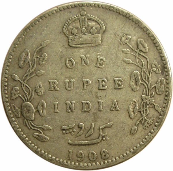 1908 One Rupee King Edward VII Bombay Mint