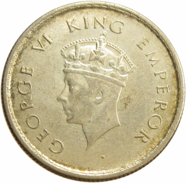 1939 Half Rupee King George VI Calcutta Mint - Image 2
