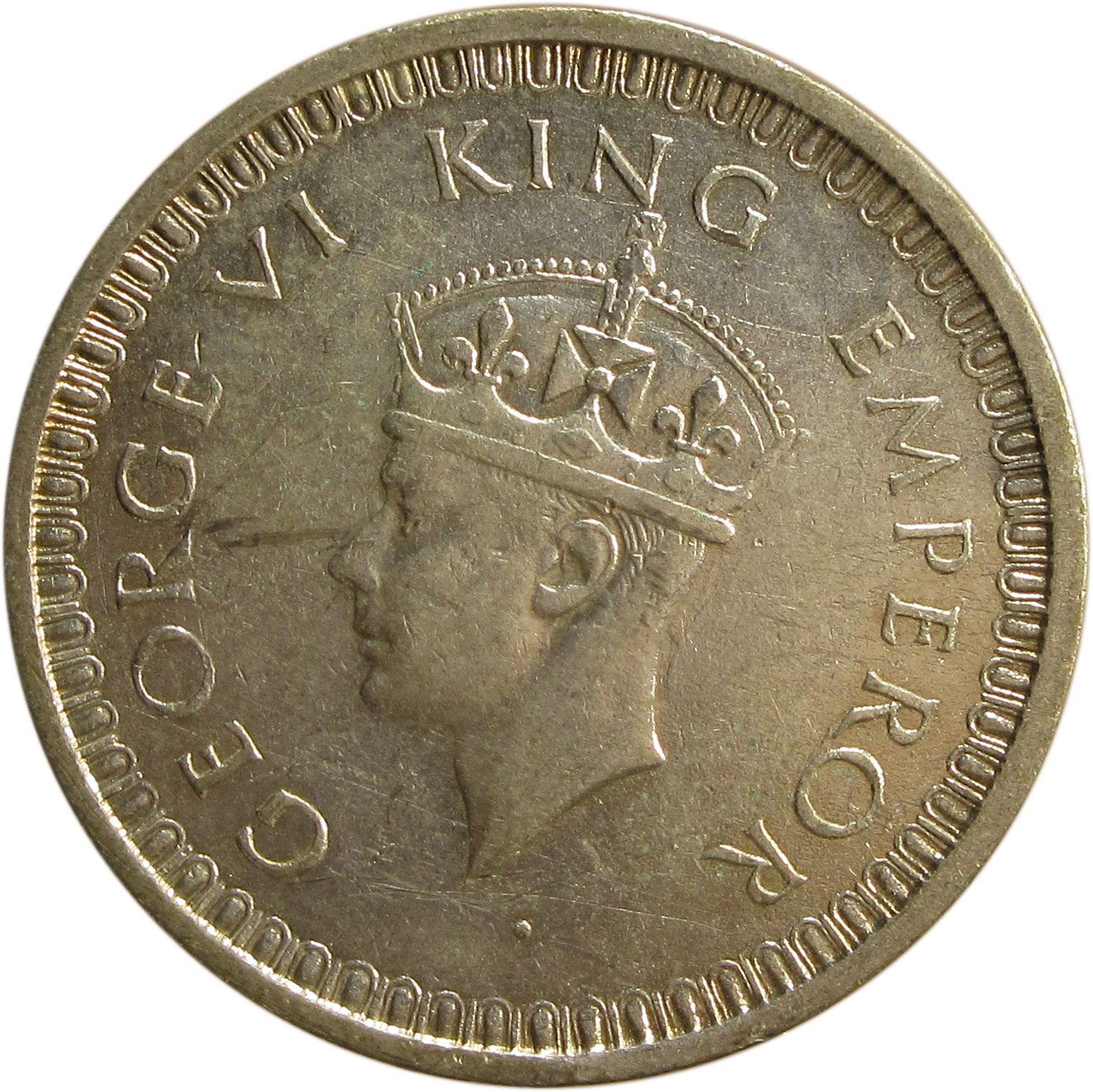 1942 One Rupee King George VI Bombay Mint - Image 2