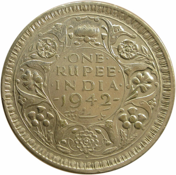 1942 One Rupee King George VI Bombay Mint