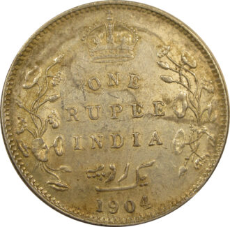 1904 1 Rupee King Edward VII Bombay Mint | GK 932