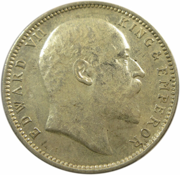 1903 1 Rupee King Edward VII Calcutta Mint GK 924 5 Diamonds - Image 2