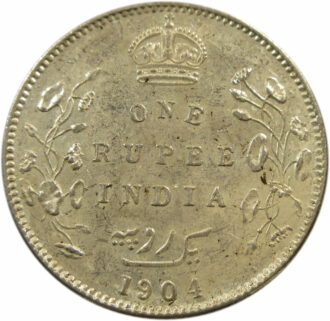 1904 1 Rupee King Edward VII Bombay Mint | GK 932