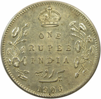 1906 One Rupee King Edward VII Bombay Mint GK 941 | UNC Grade