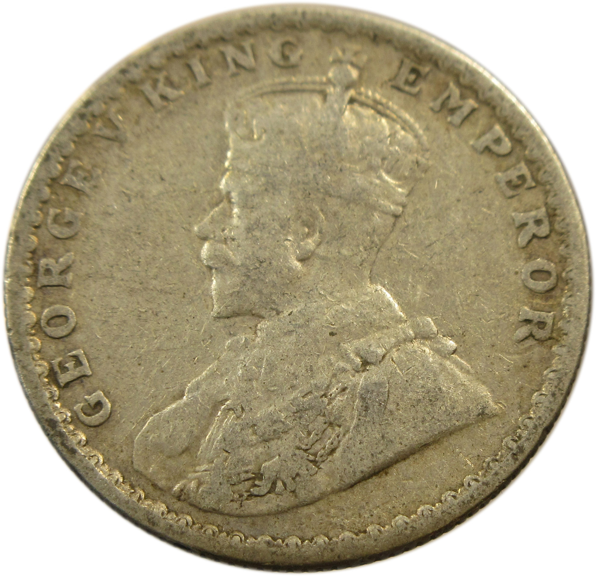 1917 Half Rupee King George V Bombay Mint GK 1055 - Image 2