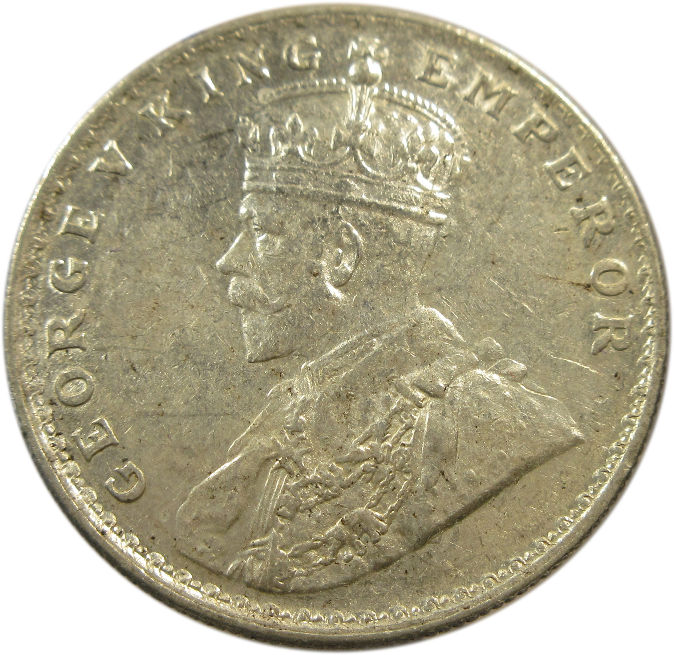 1918 One Rupee King George V Bombay Mint | UNC Grade - Image 2