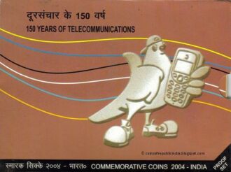 2004 - 150 Years of Telecommunication - 2 Coins Proof Set