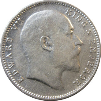 1907 One Rupee King Edward VII Bombay Mint No Dot GK 945