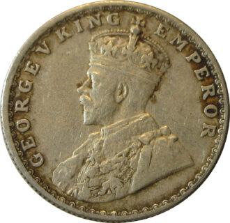 1917 Half Rupee King George V Bombay Mint GK 1055