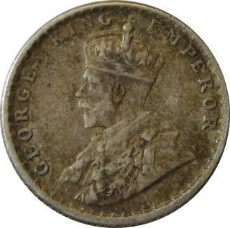 1919 1/4 Rupee King George V Calcutta Mint GK 1092