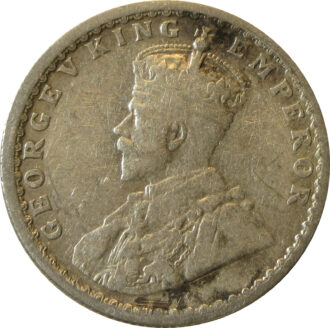 1929 Half Rupee King George V Calcutta Mint GK 1071
