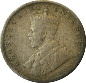 1929 Half Rupee King George V Calcutta Mint GK 1071