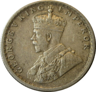 1933 Half Rupee King George V Calcutta Mint