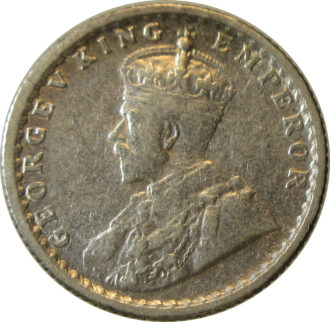 1934 1/4 Rupee King George V Calcutta Mint GK 1098 | High Grade