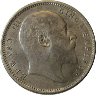 1910 One Rupee King Edward VII Calcutta Mint GK 955