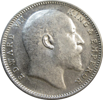 1907 One Rupee King Edward VII Bombay Mint No Dot GK 945 | High Grade