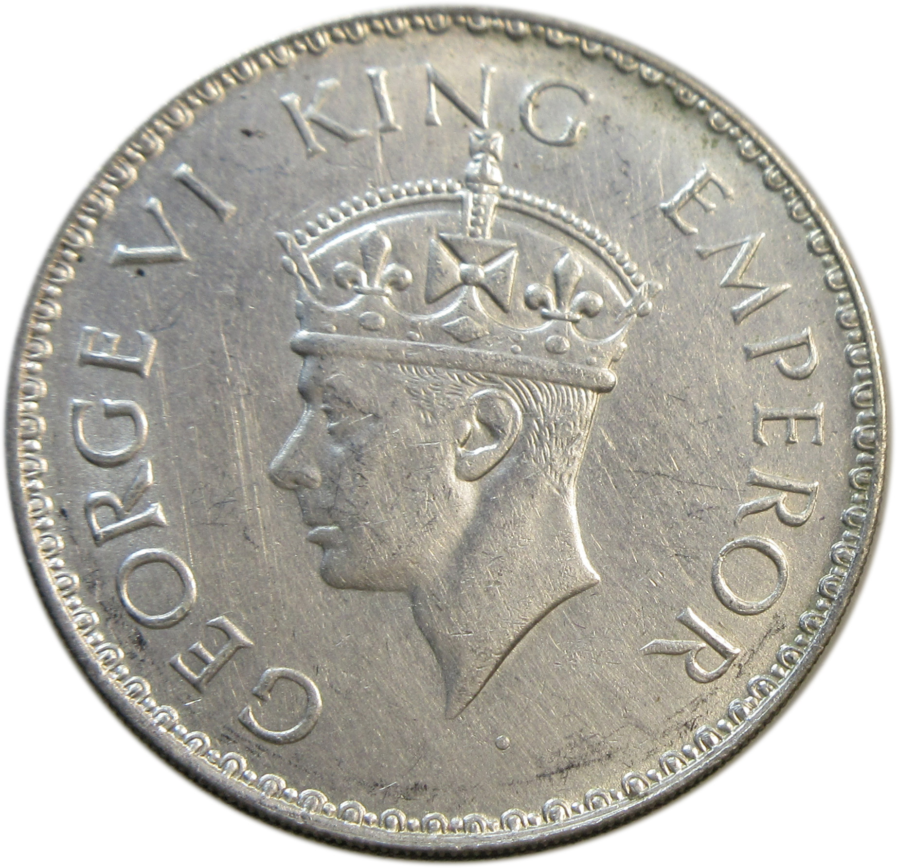 1941 One Rupee King George VI Bombay Mint | AUNC RARE