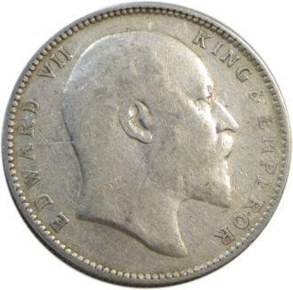 1906 One Rupee - King Edward VII, Bombay Mint