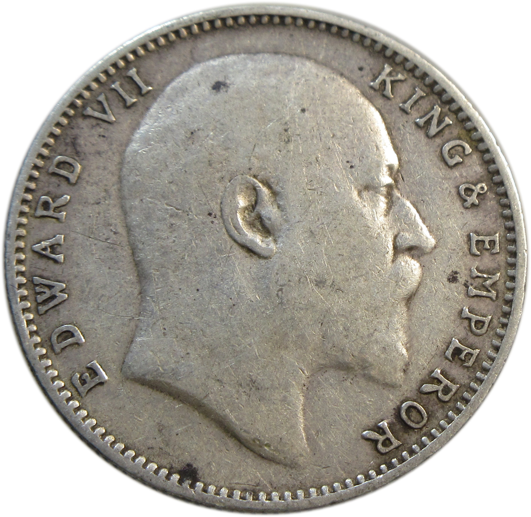 1909 One Rupee - King Edward VII, Bombay Mint