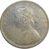 1862 one rupee silver coin 4 dots