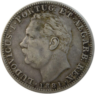 1 Rupia - Luíz I Calcutta Mint 1881
