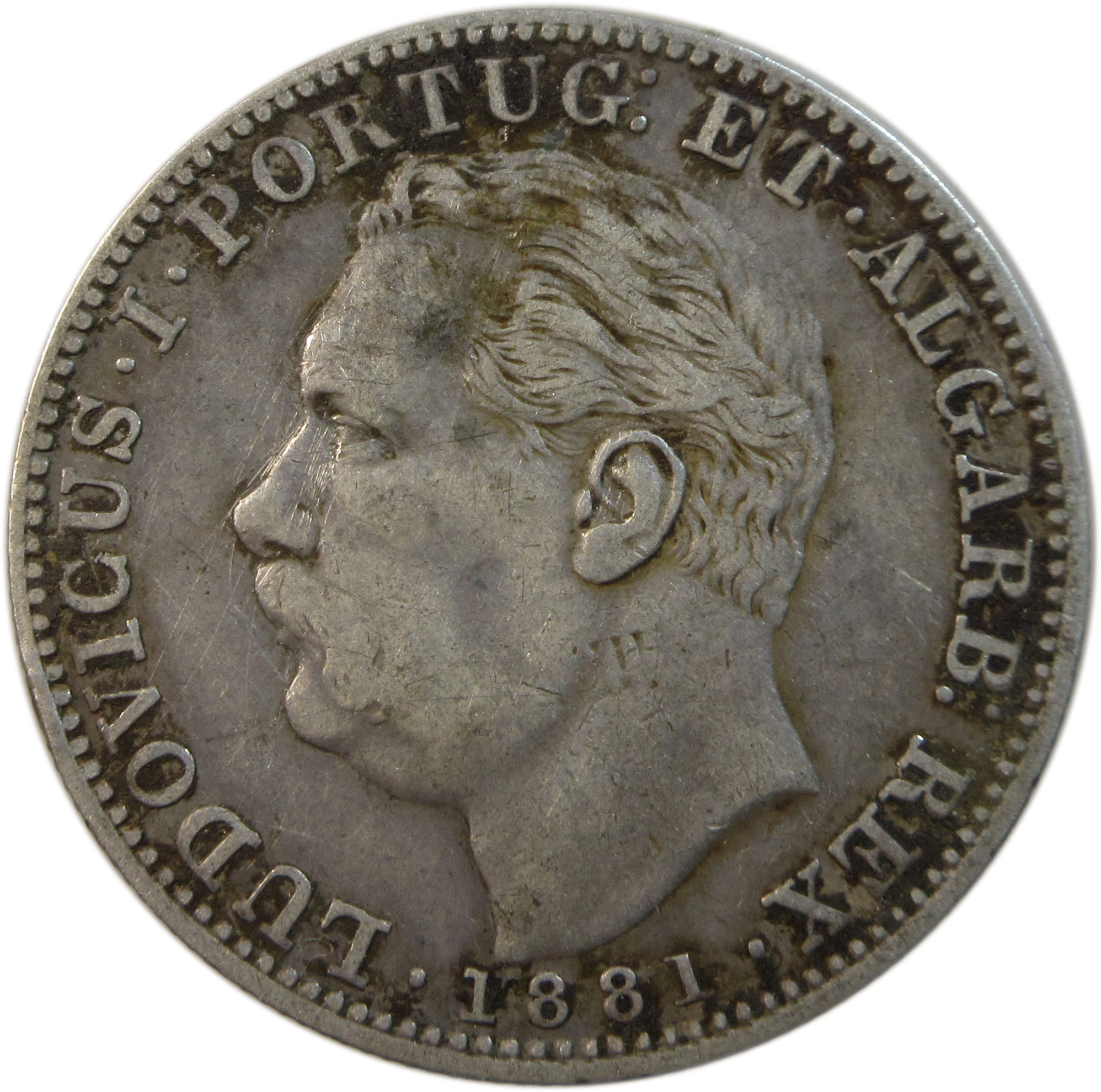 1 Rupia - Luíz I Calcutta Mint 1881