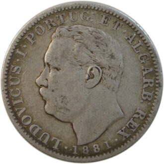 1 Rupia - Luíz I Calcutta Mint 1881