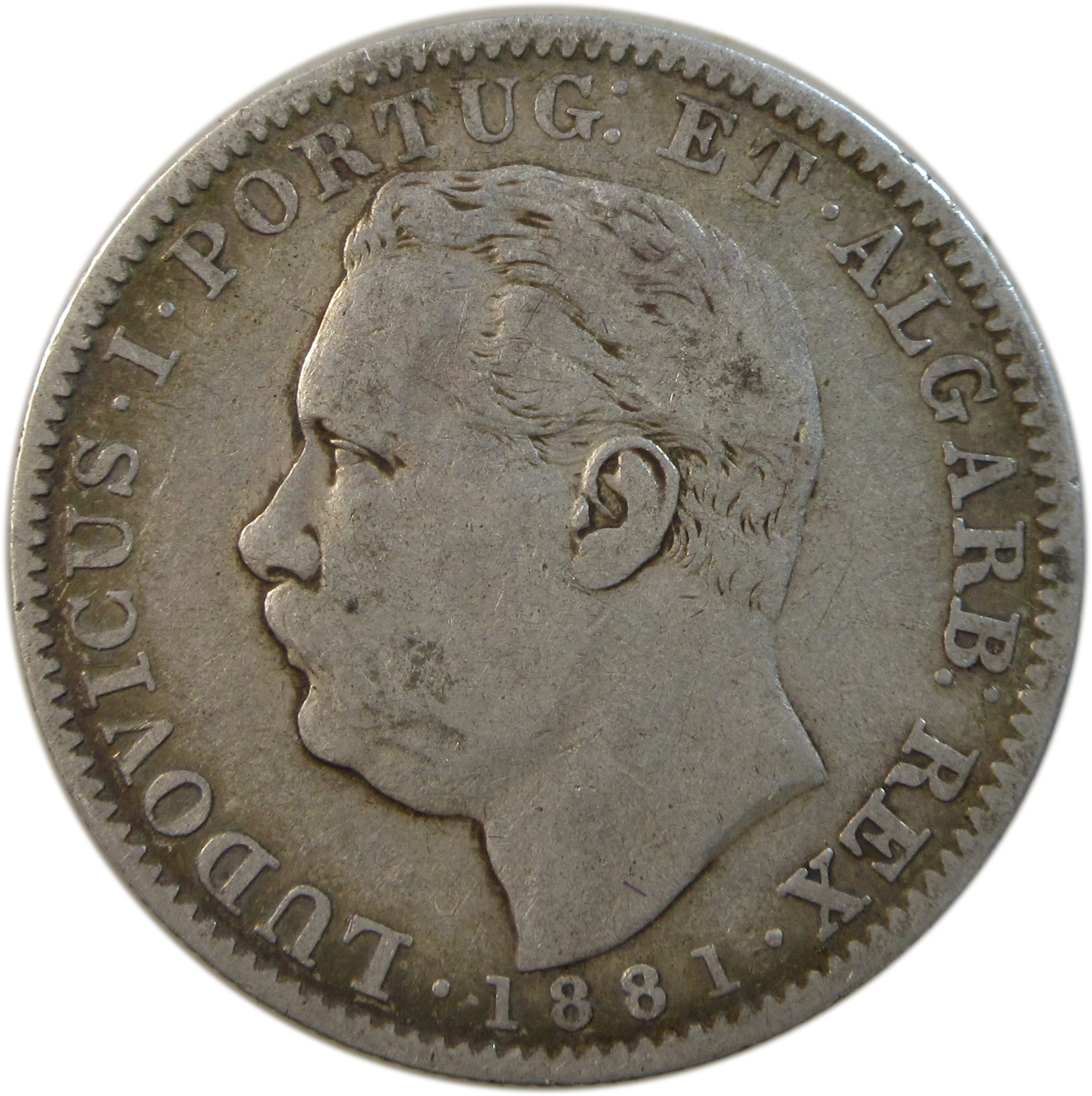 1 Rupia - Luíz I Calcutta Mint 1881