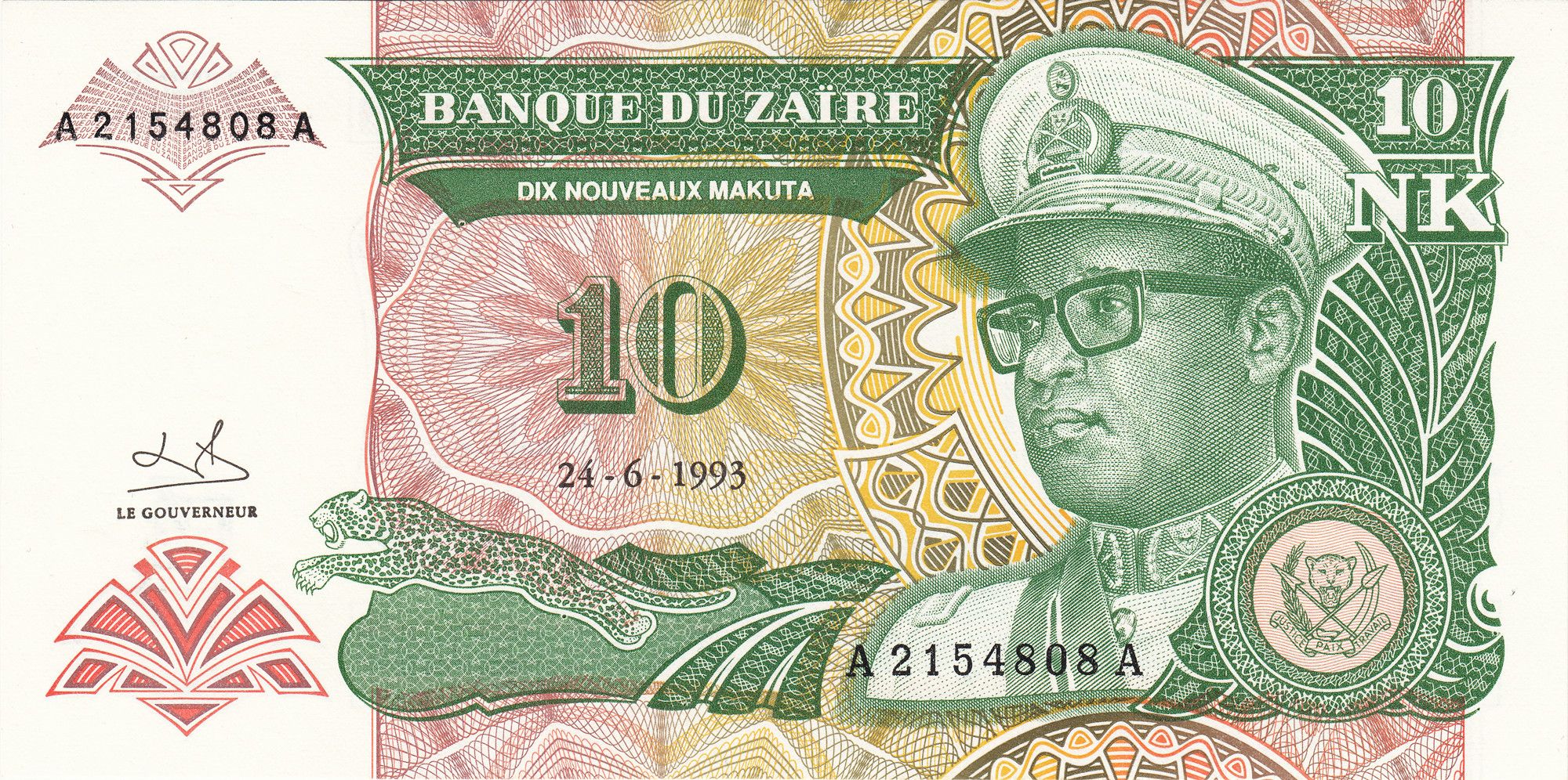 10 Nouveaux Makuta 1993 UNC