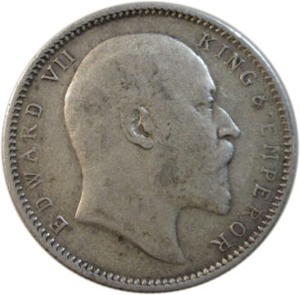 1907 One Rupee King Edward VII Calcutta Mint GK 942