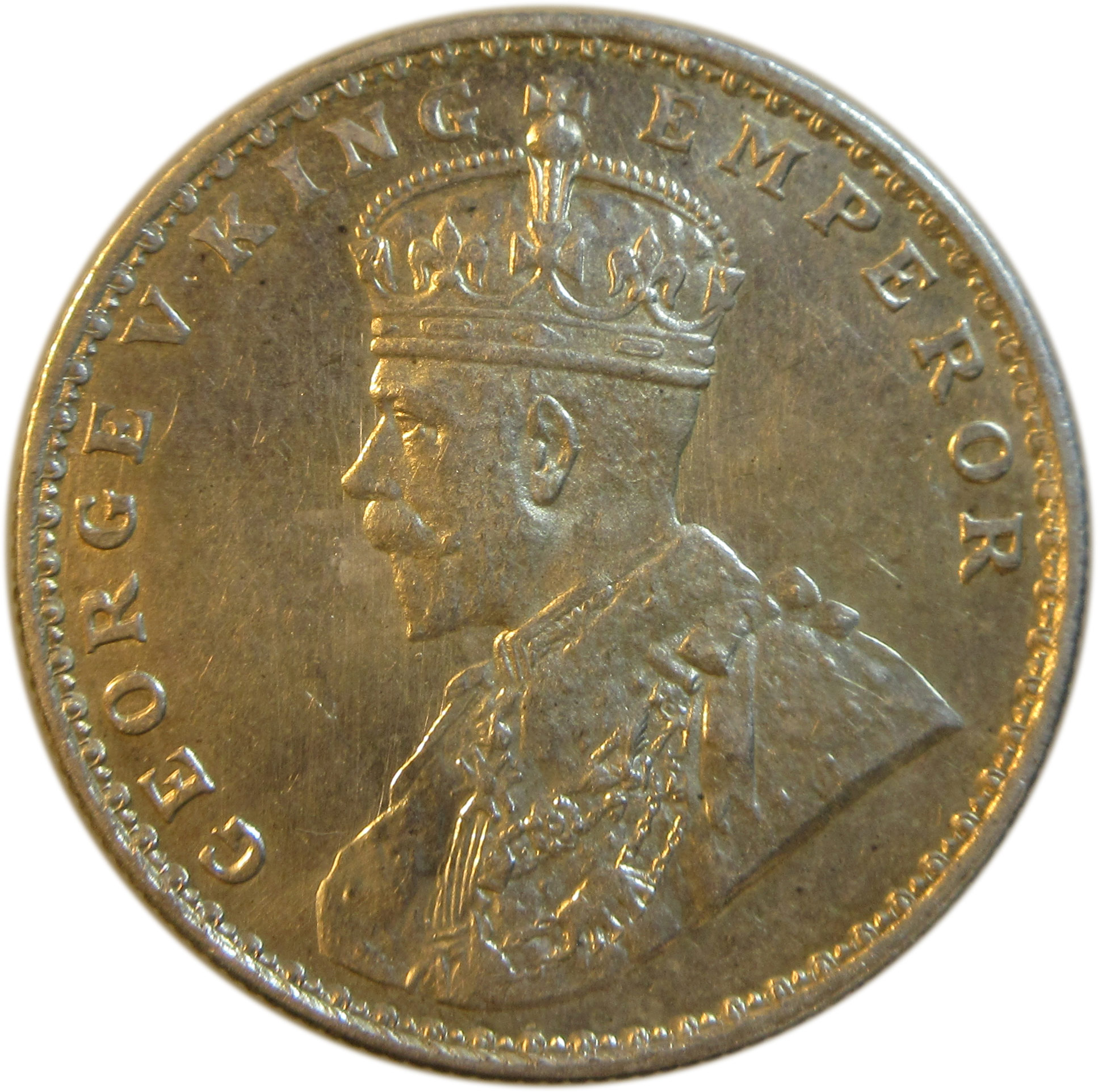 1920 One Rupee King George V Bombay Mint AUNC Grade | GK 1042