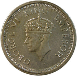 1944 One Rupee King George VI Bombay Mint GK 1280