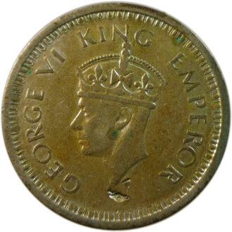 1944 One Rupee King George VI Lahore Mint GK 1281 Thik 'L' | UNC