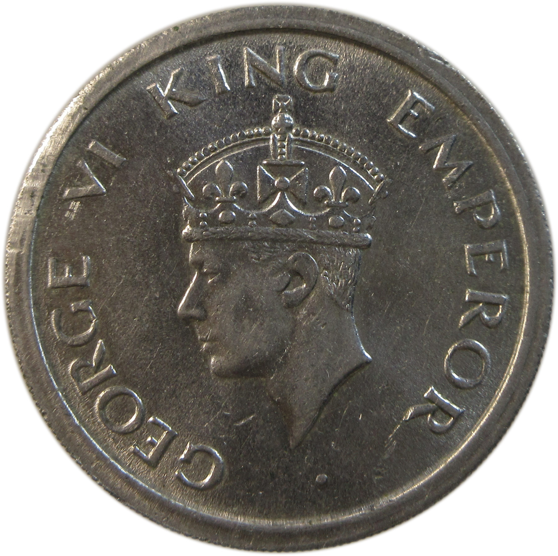 1947 One Rupee King George VI Bombay Mint GK 1292 UNC
