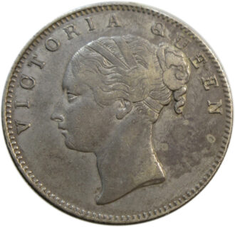 840 One Rupee VICTORIA QUEEN Continuous Legend