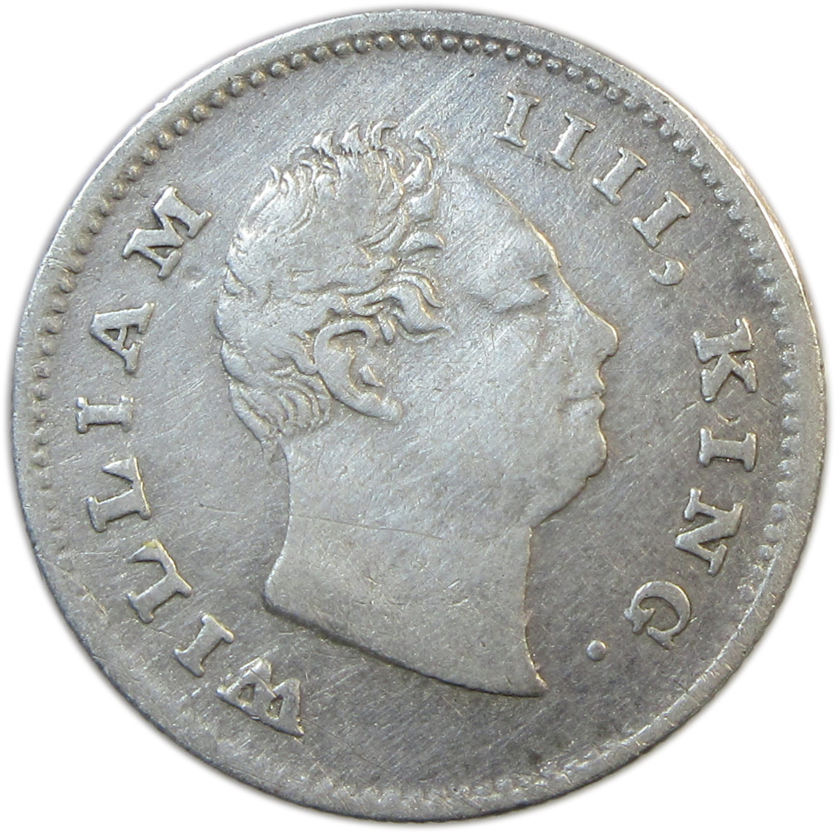 1835 1/4 Rupee William IV King Bombay Mint No Initials | GK 64 Scarce