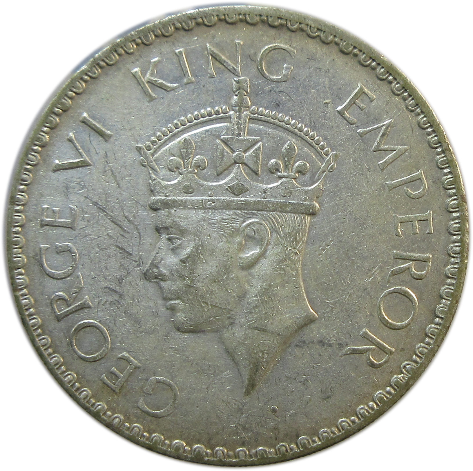 1941 One Rupee King George VI Lahore Mint GK 1260 | Very Rare