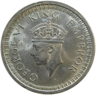 1942 One Rupee King George VI Bombay Mint UNC Grade | GK 1264